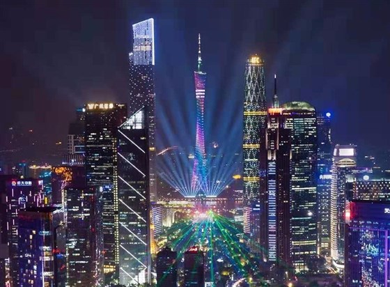 广州塔灯光秀 广州塔灯光秀