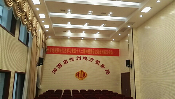 湘西税务局视频会议室灯光设计升级改造