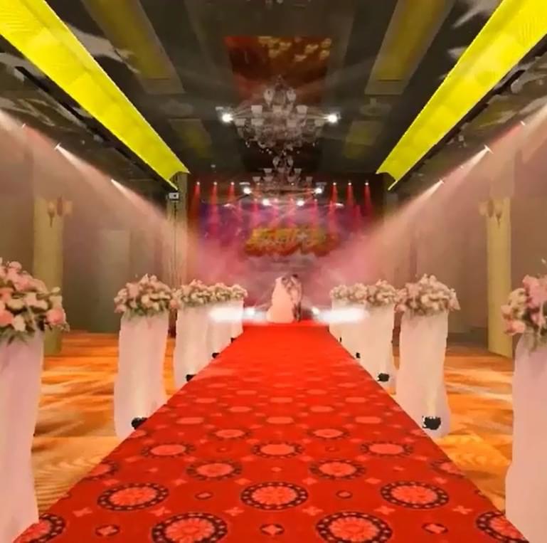 婚礼宴会厅灯光设计方案动态效果视频